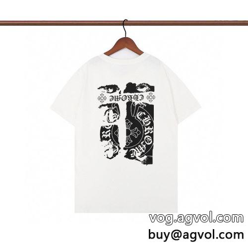 CHROME HEARTSコピー サイズ豊富 乾きやすい 2022 クロムハーツコピー 半袖Tシャツ 2色可選
