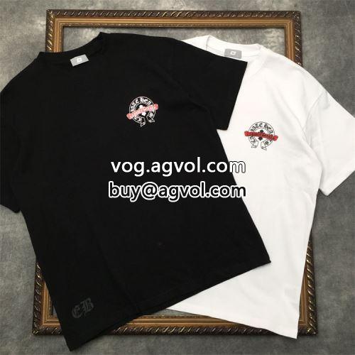 使い勝手抜群 2色可選 半袖Tシャツ CHROME HEARTSコピー 人気商品登場 2022 クロムハーツコピー