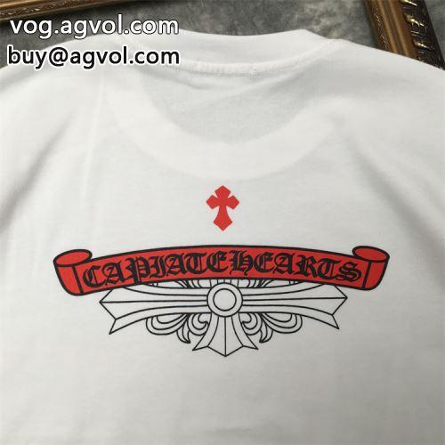 使い勝手抜群 2色可選 半袖Tシャツ CHROME HEARTSコピー 人気商品登場 2022 クロムハーツコピー