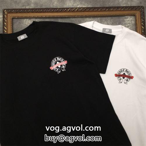 使い勝手抜群 2色可選 半袖Tシャツ CHROME HEARTSコピー 人気商品登場 2022 クロムハーツコピー