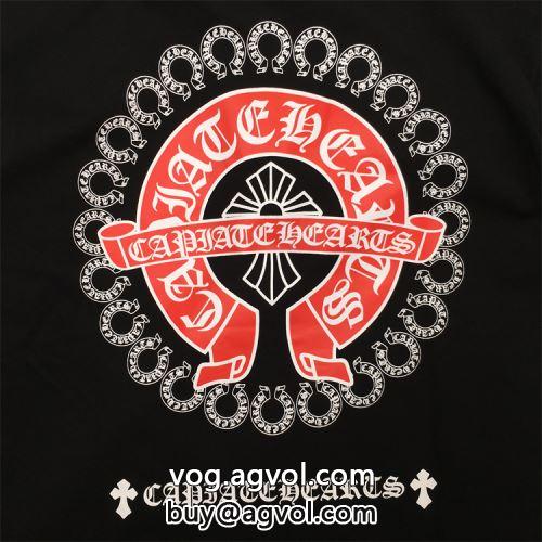 海外セレブ愛用 2色可選 2022 CHROME HEARTSコピー クロムハーツコピー ポップ 半袖Tシャツ