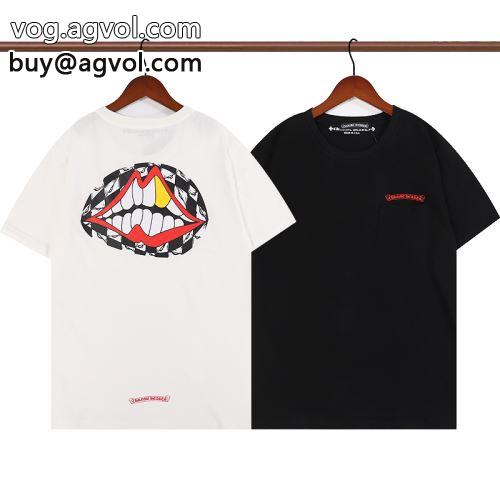  選べる極上 2022 クロムハーツコピー お洒落に魅せる 2色可選 半袖Tシャツ CHROME HEARTSコピー   