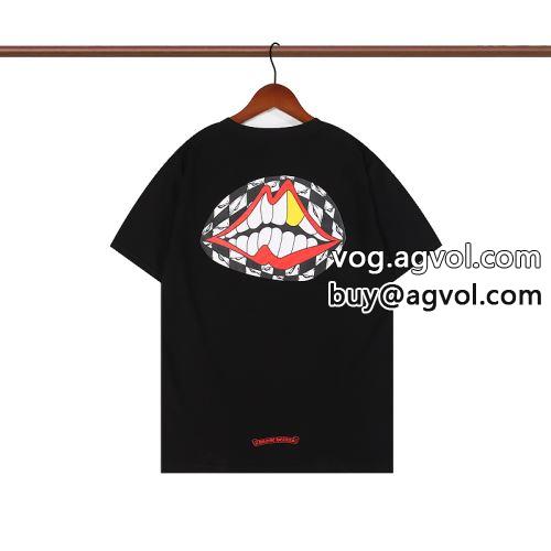 選べる極上 2022 クロムハーツコピー お洒落に魅せる 2色可選 半袖Tシャツ CHROME HEARTSコピー