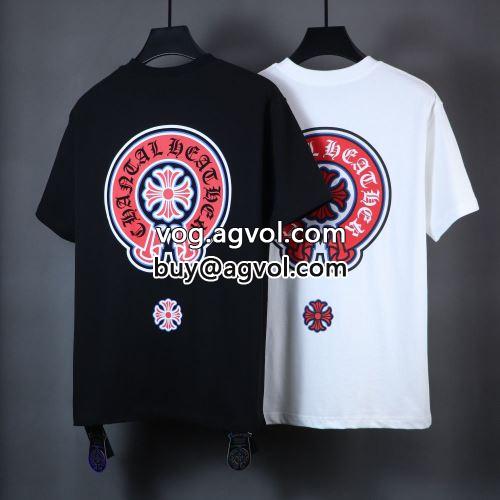 スタイリッシュな印象  2色可選 2022 CHROME HEARTSコピー 快適な着心地 クロムハーツコピー 半袖Tシャツ    