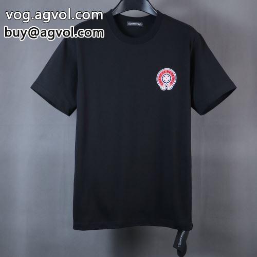 スタイリッシュな印象  2色可選 2022 CHROME HEARTSコピー 快適な着心地 クロムハーツコピー 半袖Tシャツ