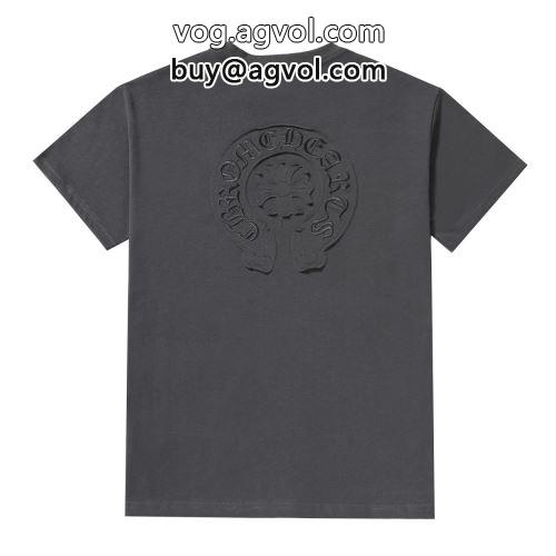 最安値に挑戦 CHROME HEARTSコピー クロムハーツコピー 半袖Tシャツ 肌に馴染みやすい 2022