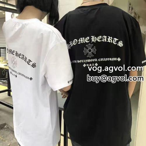  自然な肌触り 2色可選 2022 ファッション 人気 CHROME HEARTSコピー クロムハーツコピー 半袖Tシャツ     