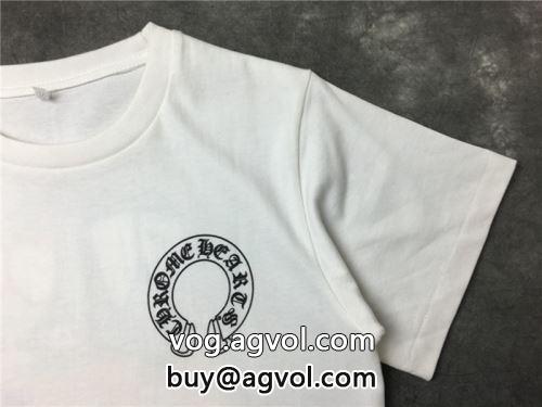 2022 ポップ  2色可選 クロムハーツコピー 半袖Tシャツ CHROME HEARTSコピー 縦には伸びにくい