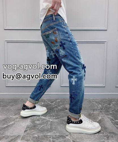 2022 クロムハーツコピー パンツ デニムパンツ CHROME HEARTSコピー 落ち着いた質感