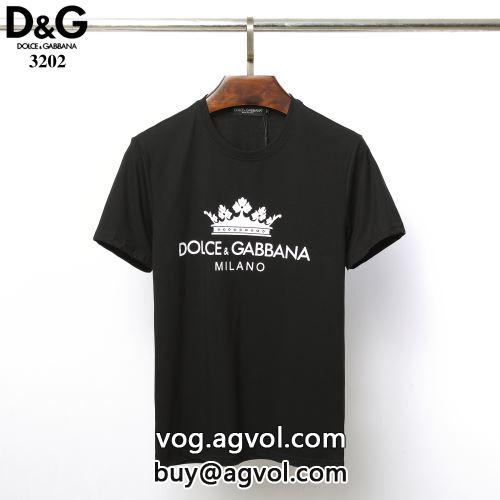 乾きやすい Dolce&Gabbanaコピー 半袖シャツ 着回し度抜群  2022 2色可選 ドルチェ＆ガッバーナコピー