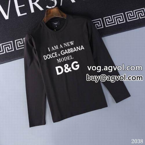  秋のお出かけに最適 2色可選 ドルチェ＆ガッバーナコピー 優しい色合い 長袖Tシャツ Dolce&Gabbanaコピー 2022    