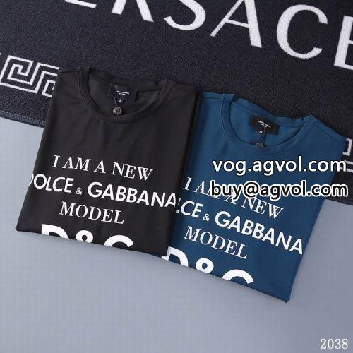 秋のお出かけに最適 2色可選 ドルチェ＆ガッバーナコピー 優しい色合い 長袖Tシャツ Dolce&Gabbanaコピー 2022