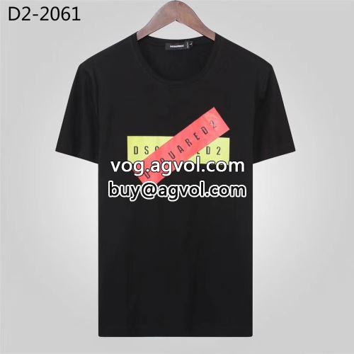 ブランドスーパーコピー DSQUARED2 ディースクエアード めちゃくちゃお得 2022春夏 しわになりにくい 半袖Tシャツ 2色可選