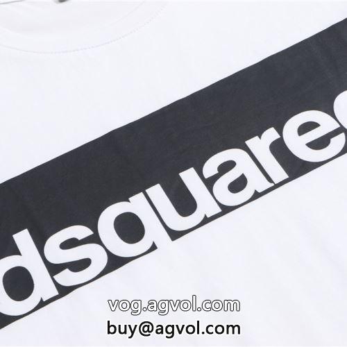 ディースクエアード DSQUARED2 首胸ロゴ クールビズ ディースクエアードブランド コピー 2022春夏 半袖Tシャツ 2色可選