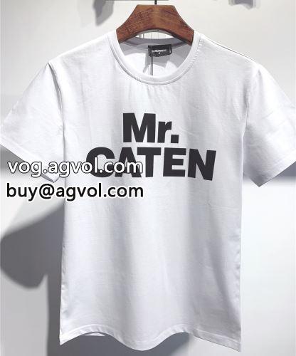 ★安心★追跡付 2022春夏 半袖Tシャツ 2色可選 ディースクエアードブランド 偽物 通販 お洒落に魅せる ディースクエアード DSQUARED2
