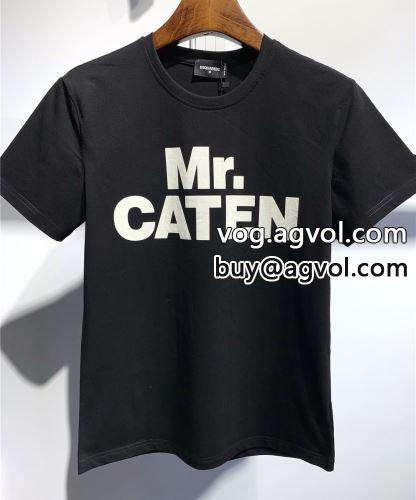 ★安心★追跡付 2022春夏 半袖Tシャツ 2色可選 ディースクエアードブランド 偽物 通販 お洒落に魅せる ディースクエアード DSQUARED2