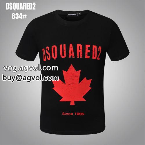◆モデル愛用◆ 半袖Tシャツ ディースクエアード偽物ブランド おしゃれも譲れない 2色可選 ディースクエアード DSQUARED2 2022春夏