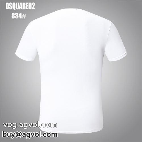 ◆モデル愛用◆ 半袖Tシャツ ディースクエアード偽物ブランド おしゃれも譲れない 2色可選 ディースクエアード DSQUARED2 2022春夏