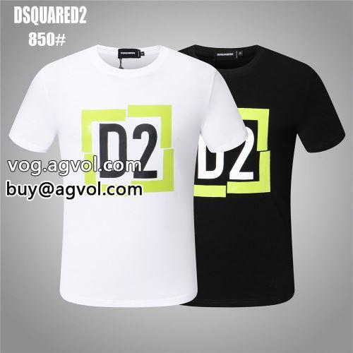  2色可選 自分らしいスタイリング  DSQUARED2コピー 2022  ディースクエアードコピー 半袖Tシャツ  