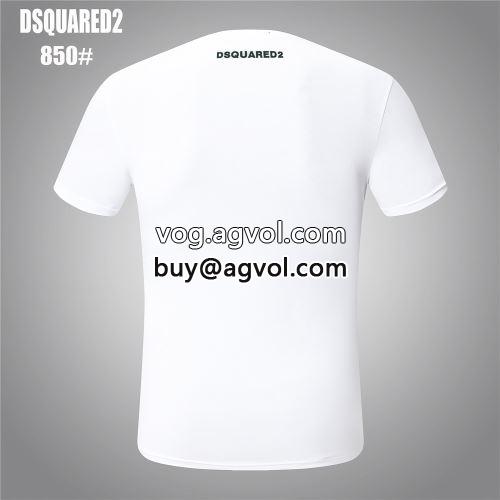2色可選 自分らしいスタイリング  DSQUARED2コピー 2022  ディースクエアードコピー 半袖Tシャツ