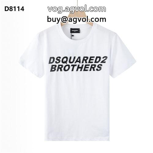  半袖Tシャツ DSQUARED2コピー 雑誌掲載アイテム 着心地満点 2色可選  2022  ディースクエアードコピー  