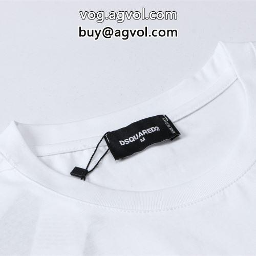半袖Tシャツ DSQUARED2コピー 雑誌掲載アイテム 着心地満点 2色可選  2022  ディースクエアードコピー