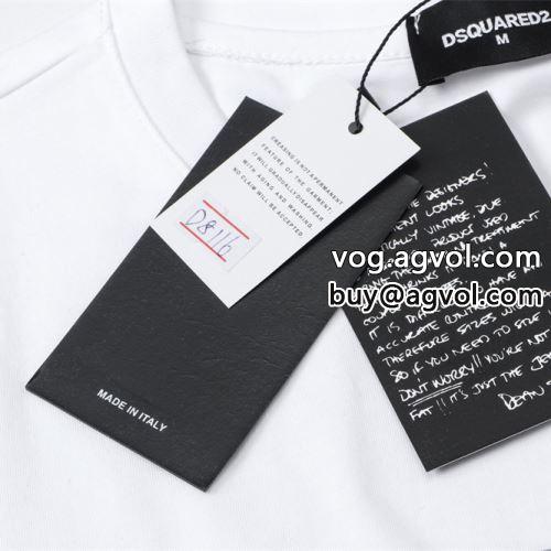 シンプル DSQUARED2コピー 肌触りの気持ちい? 2022 2色可選  ディースクエアードコピー 半袖Tシャツ