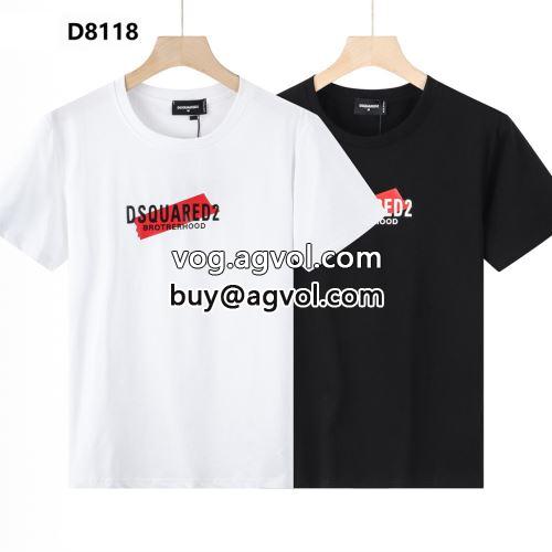 2022  2色可選  DSQUARED2コピー ディースクエアードコピー 半袖Tシャツ 快適な着心地 お洒落な存在感  