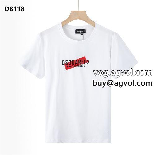 2022  2色可選  DSQUARED2コピー ディースクエアードコピー 半袖Tシャツ 快適な着心地 お洒落な存在感