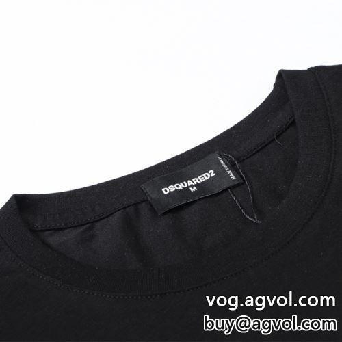 2022  2色可選  DSQUARED2コピー ディースクエアードコピー 半袖Tシャツ 快適な着心地 お洒落な存在感