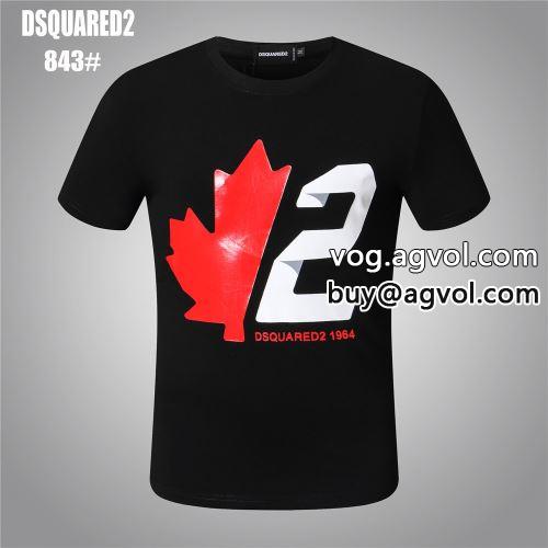 半袖Tシャツ 自然な肌触り DSQUARED2コピー  2022  【人気ブログ掲載】 2色可選 ディースクエアードコピー