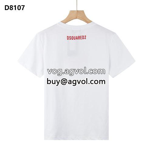 頑丈な素材 2色可選 ディースクエアードコピー 海外セレブ定番愛用 半袖Tシャツ DSQUARED2コピー  2022