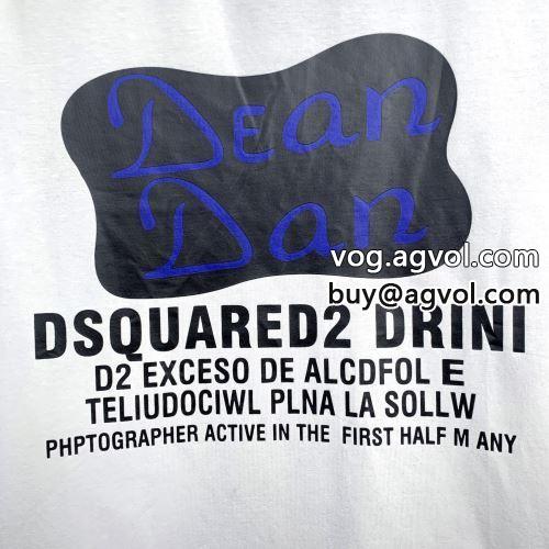 DSQUARED2コピー 2022 2色可選 ディースクエアードコピー 特別人気感謝SALE 半袖Tシャツ 吸汗性に優れ