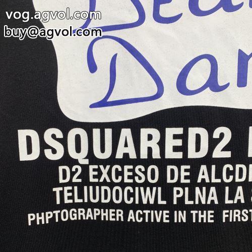 DSQUARED2コピー 2022 2色可選 ディースクエアードコピー 特別人気感謝SALE 半袖Tシャツ 吸汗性に優れ