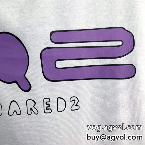 強い魅力を感じる一枚 薄手 ディースクエアードコピー 半袖Tシャツ  2022 2色可選 DSQUARED2コピー