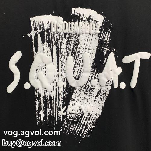 DSQUARED2コピー 半袖Tシャツ 2022 個性派 2色可選 肌に馴染みやすい ディースクエアードコピー