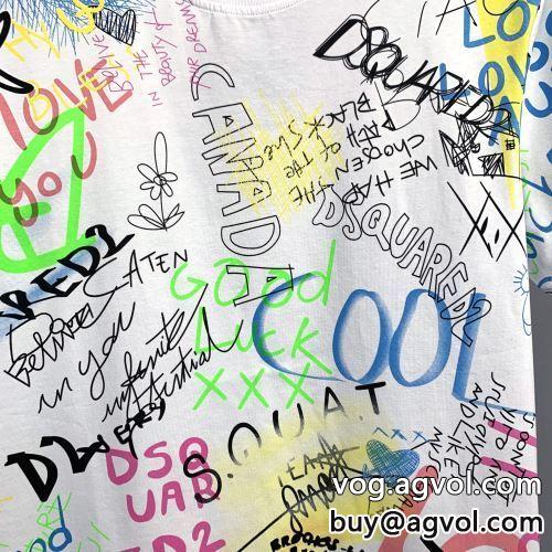 配色切替 2色可選 今からの季節にピッタリ！ 半袖Tシャツ 2022 ディースクエアードコピー DSQUARED2コピー