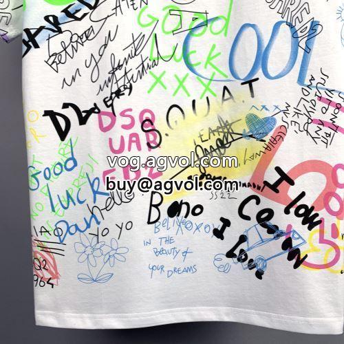 配色切替 2色可選 今からの季節にピッタリ！ 半袖Tシャツ 2022 ディースクエアードコピー DSQUARED2コピー
