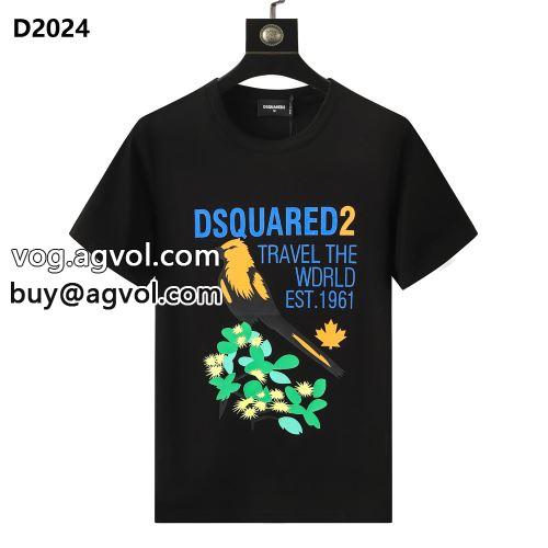 個性的なデザイン 半袖Tシャツ 2022 使い勝手抜群 ディースクエアードコピー  2色可選  DSQUARED2コピー