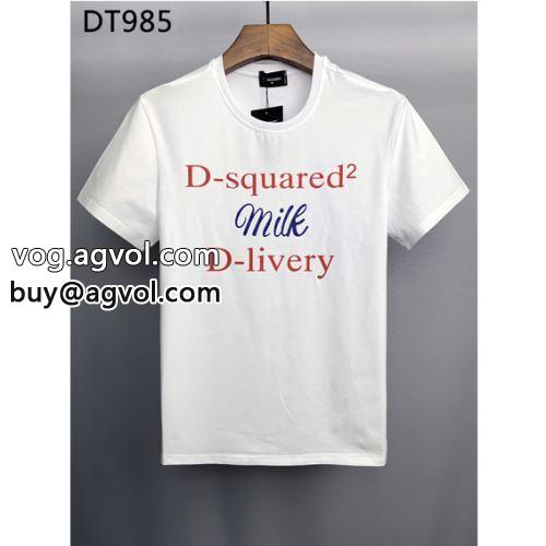 半袖Tシャツ 2022 素敵 2色可選 クールビズ ディースクエアードコピー DSQUARED2コピー