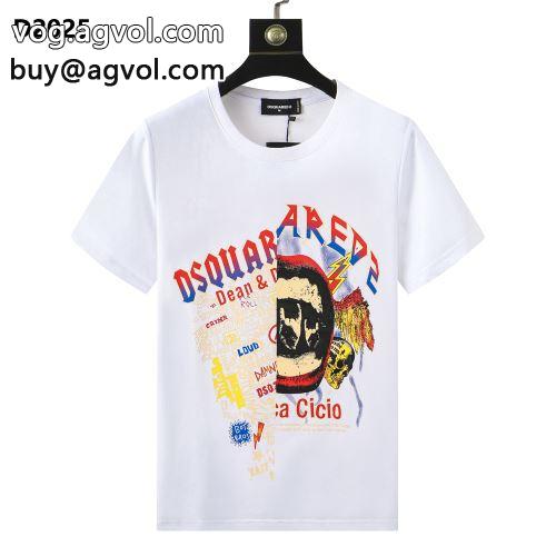 2022 上質 DSQUARED2コピー  半袖Tシャツ 超目玉 肌に馴染みやすい  2色可選  ディースクエアードコピー