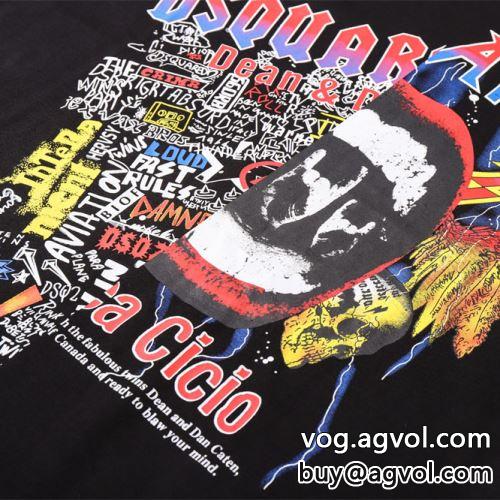 2022 上質 DSQUARED2コピー  半袖Tシャツ 超目玉 肌に馴染みやすい  2色可選  ディースクエアードコピー