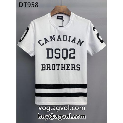 数に限りがある ディースクエアードコピー 薄手 DSQUARED2コピー  半袖Tシャツ 2022 2色可選 デザイン性の高い