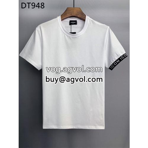 高級感ある スタイリッシュな印象 DSQUARED2コピー 半袖Tシャツ 2022 2色可選  ディースクエアードコピー