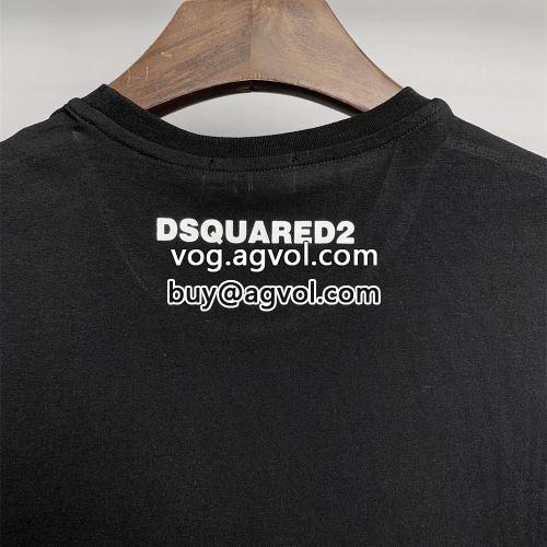 高級感ある スタイリッシュな印象 DSQUARED2コピー 半袖Tシャツ 2022 2色可選  ディースクエアードコピー