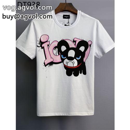 セレブ風 ファション性の高い  2022 ディースクエアードコピー DSQUARED2コピー 半袖Tシャツ 2色可選