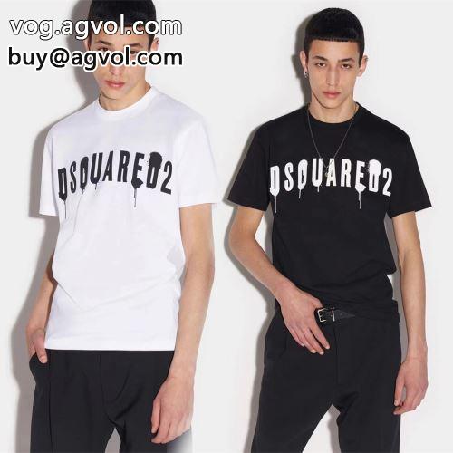 人気 ディースクエアードコピー DSQUARED2コピー 半袖Tシャツ 2022 ランキング 超目玉  2色可選