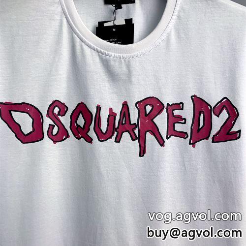 柔らかい手触り ディースクエアードコピー 2022 2色可選 半袖Tシャツ DSQUARED2コピー  自分らしいスタイリング