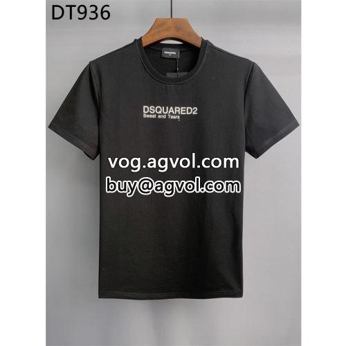 気軽にカジュアルに使える 2022 2色可選 DSQUARED2コピー  吸汗性に優れ 半袖Tシャツ ディースクエアードコピー