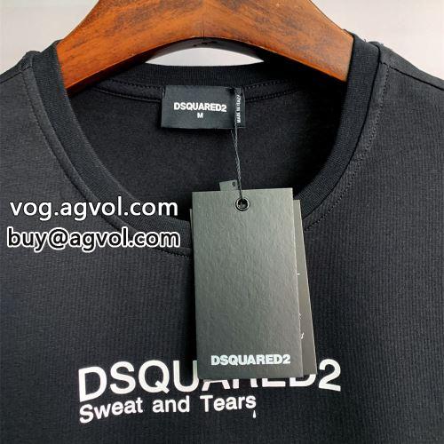 気軽にカジュアルに使える 2022 2色可選 DSQUARED2コピー  吸汗性に優れ 半袖Tシャツ ディースクエアードコピー